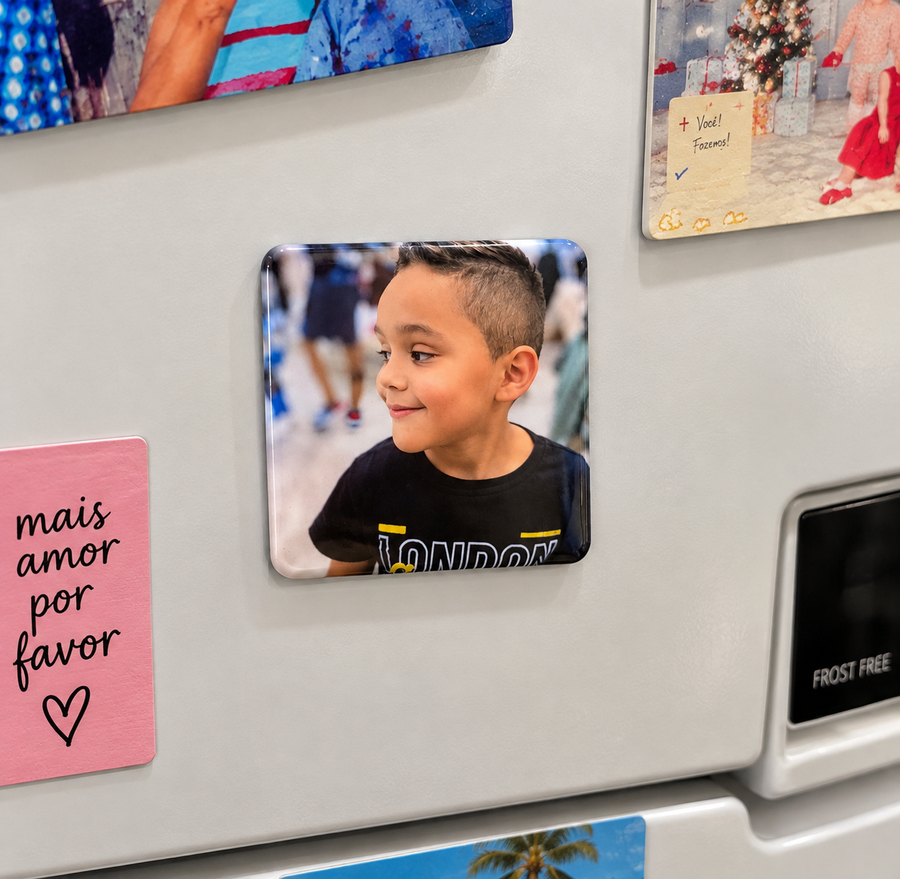 Ímã de Geladeira Personalizado com Foto 5x5